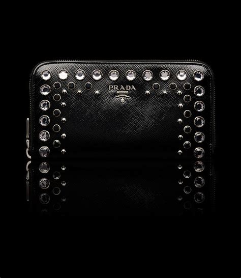 prada crystal wallet|Prada wallet for women.